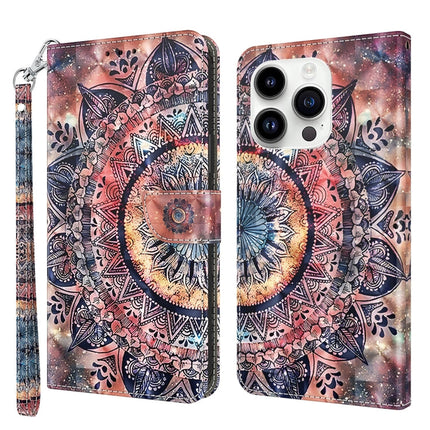 3D Painted Leather Phone Case, For iPhone 15 Pro Max, For iPhone 15 Pro