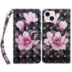 For iPhone 15 Plus / Pink Flower
