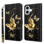 For iPhone 16 Plus / Golden Swallow Butterfly
