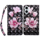 For iPhone 16 Plus / Pink Flower
