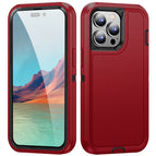 For iPhone 15 Pro Max / Red + Black