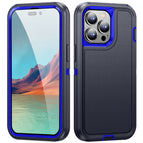 For iPhone 15 Pro Max / Dark Blue + Royal Blue