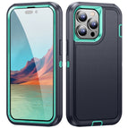 For iPhone 15 Pro Max / Dark Blue + Light Blue