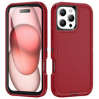 For iPhone 16 Pro Max / Red + Black