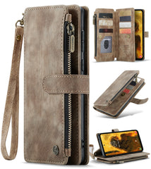 CaseMe C30 Card Slots Zipper Wallet Leather Phone Case