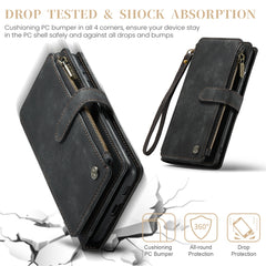 CaseMe C30 Card Slots Zipper Wallet Leather Phone Case