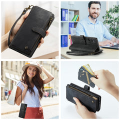 CaseMe C30 Card Slots Zipper Wallet Leather Phone Case