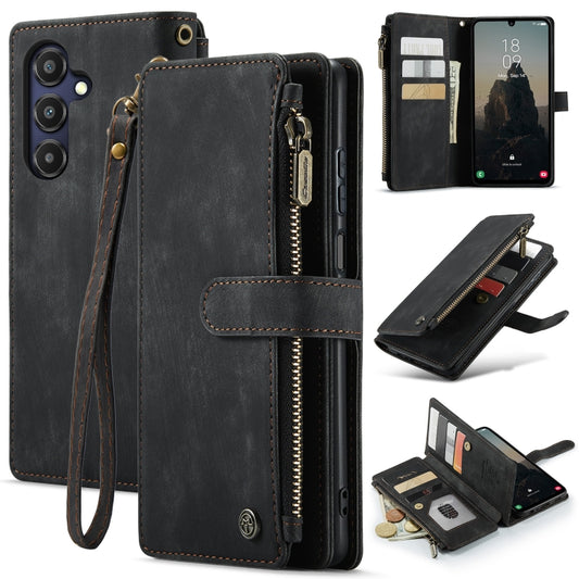 CaseMe C30 Card Slots Zipper Wallet Leather Phone Case, For Samsung Galaxy A25 4G, For Samsung Galaxy A15, For Samsung Galaxy A55 5G, For Samsung Galaxy A35 5G, For Samsung Galaxy S24 Ultra 5G, For Samsung Galaxy S24+ 5G