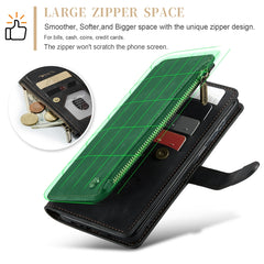 CaseMe C30 Card Slots Zipper Wallet Leather Phone Case