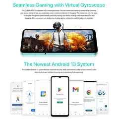 UMIDIGI A15C, Face ID & Side Fingerprint Identification, 6.7 inch Android 13 Unisoc T606 Octa Core, Network: 4G, NFC, OTG, A15C, 8GB+128GB