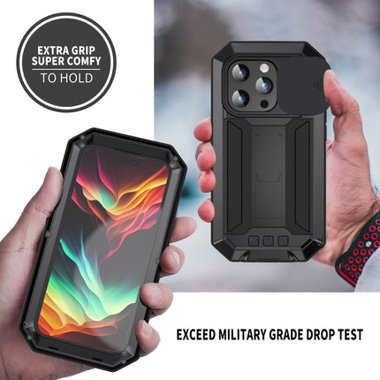 R-JUST Sliding Camera IP54 Life Waterproof Holder Phone Case, For iPhone 15