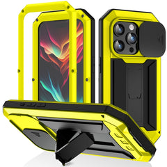 R-JUST Sliding Camera IP54 Life Waterproof Holder Phone Case, For iPhone 15 Pro, For iPhone 15 Plus, For iPhone 15