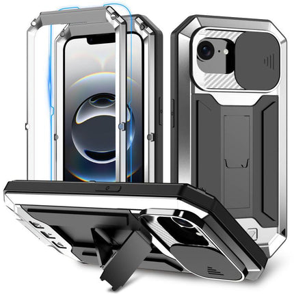 R-JUST Sliding Camera IP54 Life Waterproof Holder Phone Case, For iPhone 17e / 16e, For iPhone 17 Pro Max, For iPhone 17 Pro, For iPhone 17, For iPhone Air, For iPhone 16 Pro Max