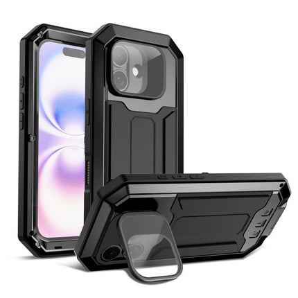 R-JUST Sliding Camera IP54 Life Waterproof Holder Phone Case, For iPhone 16 Pro, For iPhone 16 Plus, For iPhone 16, For iPhone 15 Pro Max, For iPhone 15 Pro, For iPhone 15 Plus