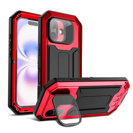 R-JUST Sliding Camera IP54 Life Waterproof Holder Phone Case, For iPhone 16 Pro, For iPhone 16 Plus, For iPhone 16, For iPhone 15 Pro Max, For iPhone 15 Pro, For iPhone 15 Plus