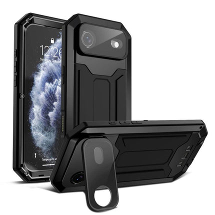 R-JUST Sliding Camera IP54 Life Waterproof Holder Phone Case, For iPhone 16 Pro, For iPhone 16 Plus, For iPhone 16, For iPhone 15 Pro Max, For iPhone 15 Pro, For iPhone 15 Plus