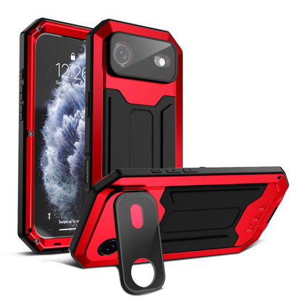 R-JUST Sliding Camera IP54 Life Waterproof Holder Phone Case, For iPhone 16 Pro, For iPhone 16 Plus, For iPhone 16, For iPhone 15 Pro Max, For iPhone 15 Pro, For iPhone 15 Plus