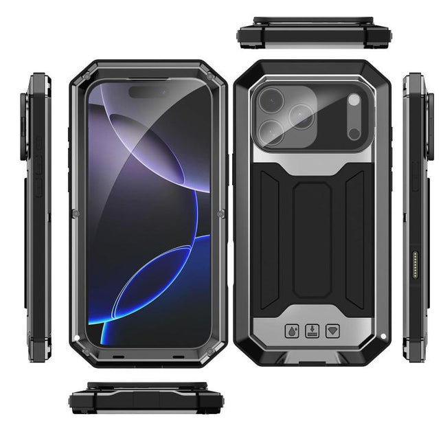 R-JUST Sliding Camera IP54 Life Waterproof Holder Phone Case, For iPhone 17e / 16e, For iPhone 17 Pro Max, For iPhone 17 Pro, For iPhone 17, For iPhone Air, For iPhone 16 Pro Max
