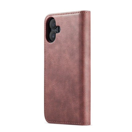 DG.MING Crazy Horse Texture Detachable Magnetic Leather Phone Case