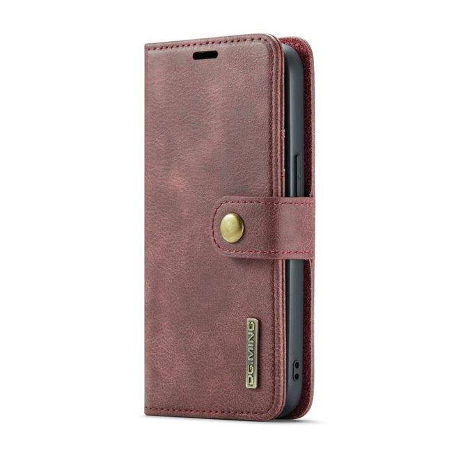 DG.MING Crazy Horse Texture Detachable Magnetic Leather Phone Case