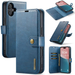 DG.MING Crazy Horse Texture Detachable Magnetic Leather Phone Case