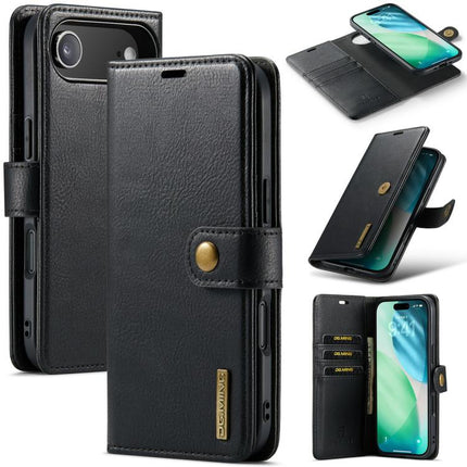 DG.MING Crazy Horse Texture Detachable Magnetic Leather Phone Case, For iPhone 17 Air, For iPhone 16 Pro Max, For iPhone 16 Pro, For iPhone 16 Plus