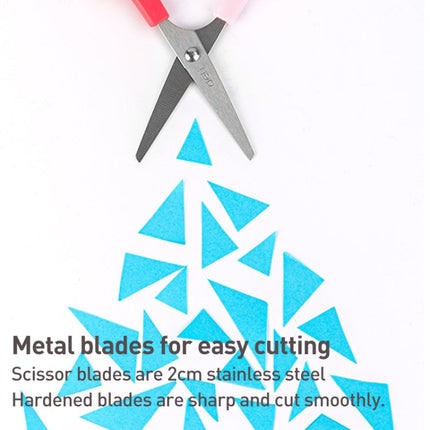 Deli 6021A Student Scissors Mini Portable Children Handmade Paper-cut Scissors