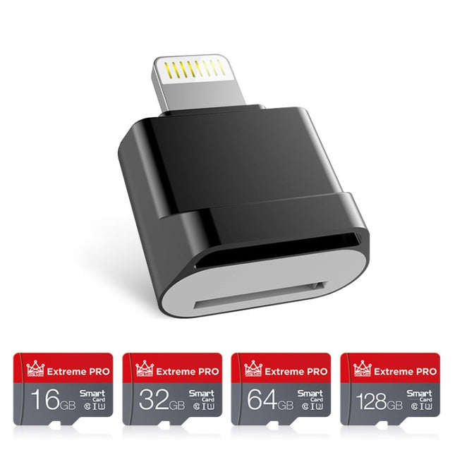 MicroDrive 8pin To TF Card Adapter Mini iPhone & iPad TF Card Reader, Card Reader
