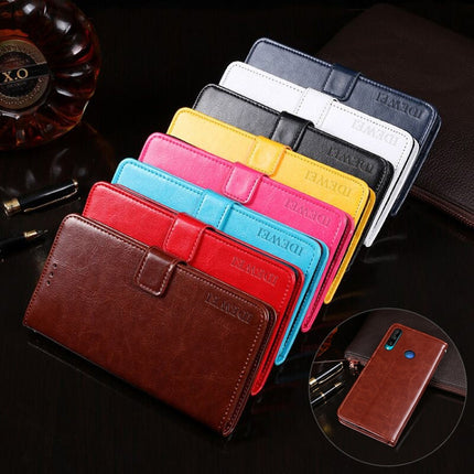 idewei Crazy Horse Texture Horizontal Flip Leather Case with Holder & Card Slots & Wallet, For Huawei Honor 9C, For Huawei P Smart 2020, For LG K51S