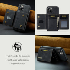 DG.MING M2 Series 3-Fold Card Bag Wallet Leather Phone Case