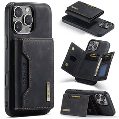 DG.MING M2 Series 3-Fold Card Bag Wallet Leather Phone Case