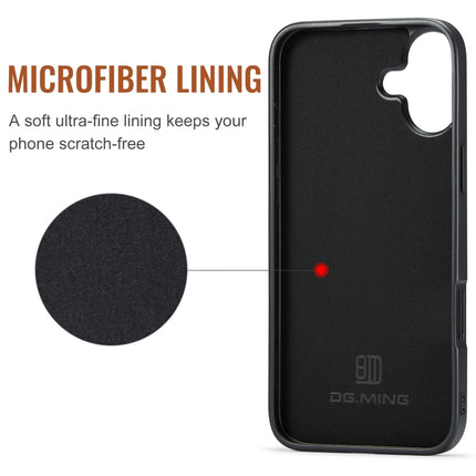 DG.MING M2 Series 3-Fold Card Bag Wallet Leather Phone Case, For iPhone 16, For iPhone 15 Pro Max, For iPhone 15 Pro, For iPhone 15 Plus