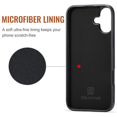 DG.MING M2 Series 3-Fold Card Bag Wallet Leather Phone Case