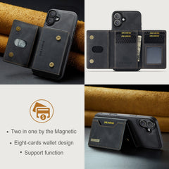 DG.MING M2 Series 3-Fold Card Bag Wallet Leather Phone Case
