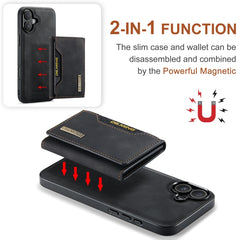 DG.MING M2 Series 3-Fold Card Bag Wallet Leather Phone Case
