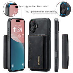 DG.MING M2 Series 3-Fold Card Bag Wallet Leather Phone Case