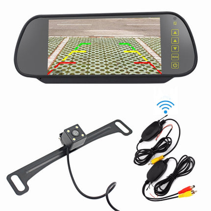 PZ709 437-W 7.0 inch TFT LCD Car External Wireless Rear View Monitor for Car Rearview Parking Video Systems, PZ709 437-W