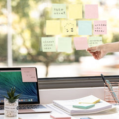 Deli 7156 Sticky Notes Colorful Note Label Paper, Specification: 100 Sheets, 100 Sheets