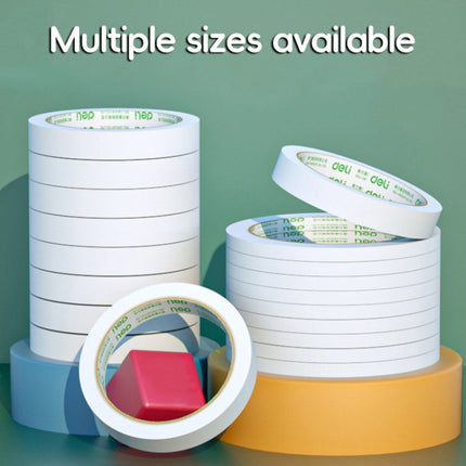 2 Volumes Deli High Adhesive Double Faced Adhesive Strong Dual Sided Tape, 9mm, 18mm, 24mm
