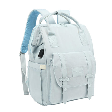 Multifunctional Mommy Bag Large Capacity Outgoing Baby Care Backpack, Grey, Blue, Black, Pink, Cartoon Bear