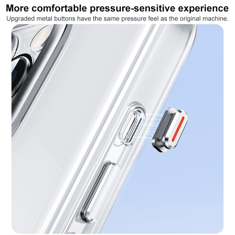 MOMAX Magsafe Metal Holder Clear Phone Case, For iPhone 15 Pro Max, For iPhone 15 Pro, For iPhone 15 Plus, For iPhone 15