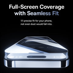 Baseus Sapphire Series Dustproof Peep-proof Tempered Glass Film, For iPhone 15