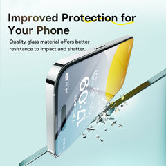 Baseus Sapphire Series Dustproof HD Tempered Glass Film, For iPhone 15 Pro