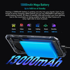 Blackview BV6200 Pro, IP68/IP69K/MIL-STD-810H, 6.56 inch Android 14 MediaTek Helio P35 Octa Core, Network: 4G, OTG, NFC