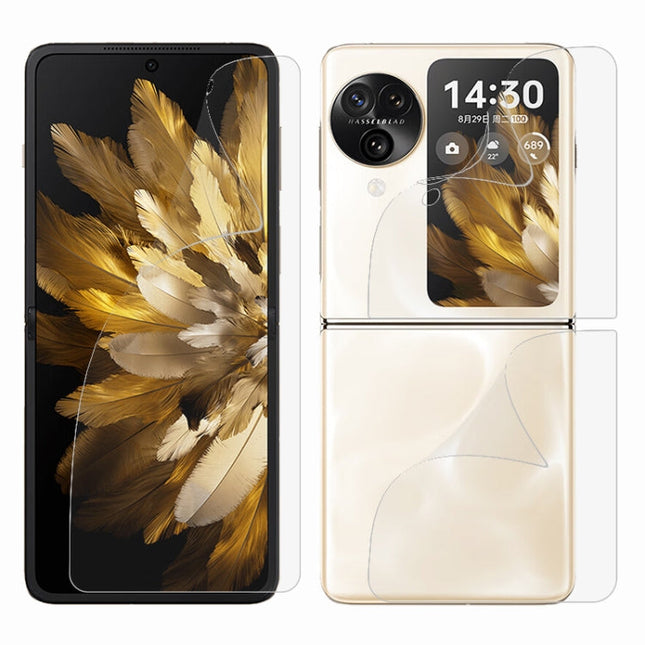 3 in 1 Full Screen Protector Explosion-proof Hydrogel Film, For OPPO Find N3 Flip, For OPPO Find N3