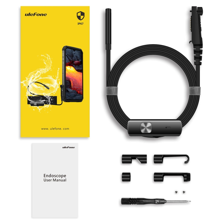 Ulefone Endoscope E1 IP67 Waterproof 3 in 1 Endoscope for Ulefone Power Armor 21 / 19 / 18T / 16 Pro / 13 / Armor Pad