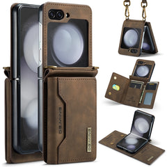 DG.MING M2 Series Card Bag Magnetic Leather Phone Case, For Samsung Galaxy Z Flip6 / Flip7 FE, For Samsung Galaxy Z Flip5 5G, For Samsung Galaxy Z Flip4 5G, For Samsung Galaxy Z Flip3 5G