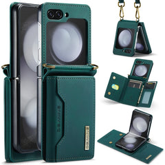 DG.MING M2 Series Card Bag Magnetic Leather Phone Case, For Samsung Galaxy Z Flip6 / Flip7 FE, For Samsung Galaxy Z Flip5 5G, For Samsung Galaxy Z Flip4 5G, For Samsung Galaxy Z Flip3 5G