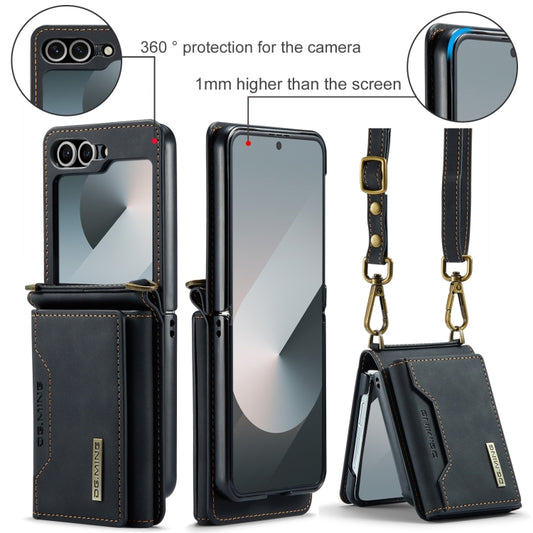 DG.MING M2 Series Card Bag Magnetic Leather Phone Case, For Samsung Galaxy Z Flip6 / Flip7 FE, For Samsung Galaxy Z Flip5 5G, For Samsung Galaxy Z Flip4 5G, For Samsung Galaxy Z Flip3 5G