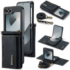DG.MING M2 Series Card Bag Magnetic Leather Phone Case, For Samsung Galaxy Z Flip6 / Flip7 FE, For Samsung Galaxy Z Flip5 5G, For Samsung Galaxy Z Flip4 5G, For Samsung Galaxy Z Flip3 5G